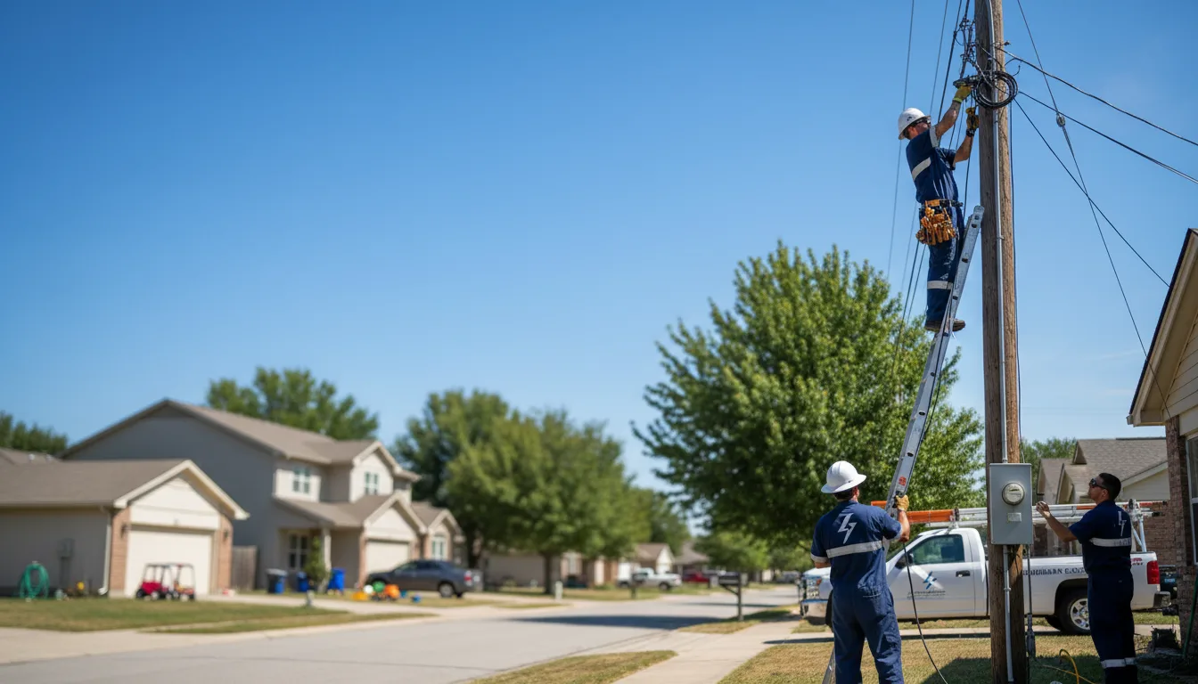Residential electrician providing installation services in Henrietta, NC